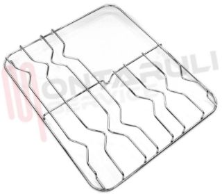 Immagine di GRIGLIA 3 FUOCHI FILO 470X402MM. CROMATA NARDI