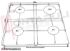 Immagine di GRIGLIA 4 FUOCHI FILO 460X430MM. CROMATA IGNIS