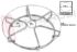 Immagine di GRIGLIA 1 FUOCO FILO D.143MM. CROMATA ONOFRI