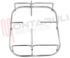 Immagine di GRIGLIA 1 FUOCO FILO 188X237MM. CROMATA JOLLY INOX