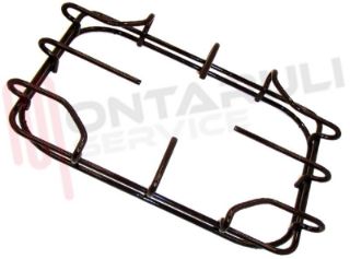 Immagine di GRIGLIA 1 FUOCO FILO 225X144MM. SMALTATA MARRONE STAR
