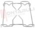 Immagine di GRIGLIA 1 FUOCO FILO 255X180MM. CROMATA CASELLATO