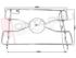 Immagine di GRIGLIA 1 FUOCO FILO 255X180MM. CROMATA CASELLATO
