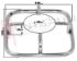 Immagine di GRIGLIA 1 FUOCO FILO 100X100MM. CROMATA PARKER