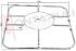 Immagine di GRIGLIA 1 FUOCO FILO 218X218MM. CROMATA PARKER