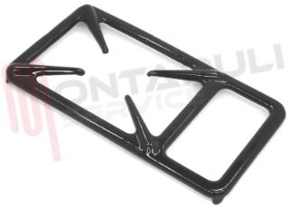 Immagine di GRIGLIA 1 FUOCO LAMIERA PORCELLANATA NERA 215X120MM. FEMI