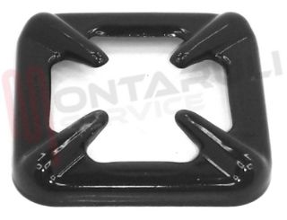 Immagine di GRIGLIA 1 FUOCO LAMIERA PORCELLANATA NERA 102X102MM. PARKER