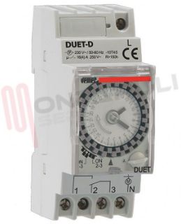 Immagine di OROLOGIO GIORNALIERO ELETTROMECCANICO MODULARE 2 DIN