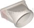 Immagine di TERMINALE RETTANGOLARE 215X85MM. CON USCITA TONDA Ø145MM.