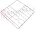 Immagine di GRIGLIA 3 FUOCHI FILO 449X459MM. SMEG PIOLI ALTO-BASSO