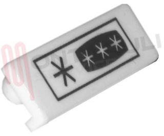 Immagine di INSERTO COPRIFORO VITI MANIGLIA FRIGO BIANCO