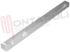 Immagine di MANIGLIA FRIGO INCASSO INF.DX - SUP.SX BIANCA 590X40MM.