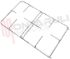 Immagine di GRIGLIA 2 FUOCHI FILO 430X260MM. CROMATA IGNIS