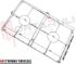 Immagine di GRIGLIA 2 FUOCHI FILO 430X260MM. CROMATA IGNIS