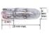 Immagine di LAMPADA MINIATURA 12V 100MA T5WB 5X20 ZOCCOLO IN VETRO