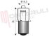 Immagine di LAMPADA ALOGENA 4V 1.0A P13,5S 9,3X31 PER TORCE