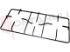 Immagine di GRIGLIA 3 FUOCHI PIATTINA 550X240X41MM. PER FORNELLO 300GP