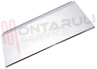 Immagine di RIPIANO IN VETRO CON BORDI IN PLASTICA 600X320MM.