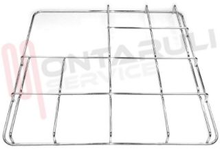 Immagine di GRIGLIA 3 FUOCHI + PIASTRA FILO 446X444MM. CROMATA STAR