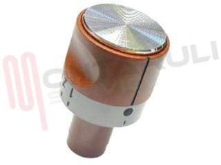 Immagine di MANOPOLA FORNO MARRONE COTTO D.8MM.