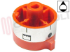 Immagine di MANOPOLA FORNO GAS VT ARANCIO D.8MM.