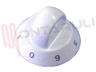 Immagine di MANOPOLA PIASTRA ELETTRICA BIANCO D.6,5MM.