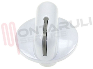 Immagine di MANOPOLA PIASTRA ELETTRICA/BRUCIATORE BIANCA D.6MM.
