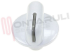 Immagine di MANOPOLA PIASTRA ELETTRICA/BRUCIATORE BIANCA D.6MM.