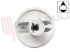 Immagine di MANOPOLA PIASTRA ELETTRICA/BRUCIATORE BIANCA D.6MM.