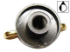 Immagine di MANOPOLA FUOCO MARRONE-ORO D.8MM.