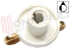 Immagine di MANOPOLA FUOCO BIANCA-ORO D.6MM.