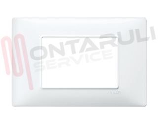Immagine di PLACCA 3 POSTI BIANCA SERIA PLANA