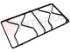 Immagine di GRIGLIA 2 FUOCHI PIATTINA LATERALE 404X209MM. SMALT NERO H45