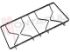 Immagine di GRIGLIA 2 FUOCHI PIATTINA LATERALE 404X209MM. SMALT NERO H45