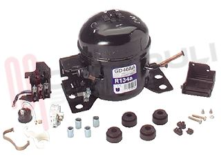 Immagine di KIT COMPRESSORE R134A 1/10HP 100W GD40AA
