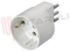 Immagine di ADATTATORE SCHUKO 10A 2P+T BIANCO
