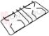 Immagine di GRIGLIA 2 FUOCHI PIATTINA NERA 455X240MM. FRANKE