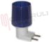 Immagine di PORTALAMPADA E14 A SPINA NOTTURNA MINI ABAT-JOUR BLU