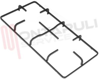 Immagine di GRIGLIA 2 FUOCHI PIATTINA 458X229XH.45MM. NERA SAMET