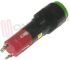 Immagine di INTERRUTTORE DA PANNELLO TASTO VERDE LED 12V