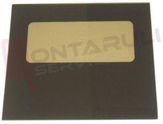 Immagine di VETRO FORNO ALT.390X438MM. NERO ESTERNO TECNOGAS