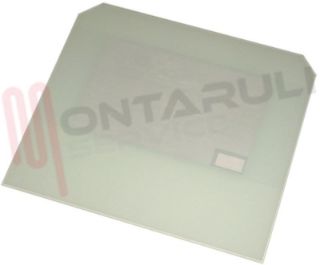 Immagine di VETRO FORNO ALT.385X445MM. BIANCO ANGOLI SMUSSATI