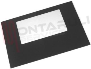 Immagine di VETRO FORNO ALT.400X580MM. NERO ESTERNO FRANKE