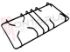 Immagine di GRIGLIA 2 FUOCHI PIATTINA NERA 450X225MM. SR+TC FRANKE