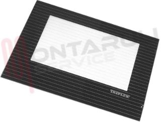 Immagine di VETRO FORNO ALT.404X558MM. NERO ESTERNO TRIPLEX