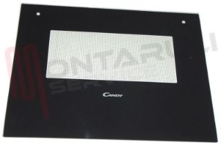 Immagine di VETRO FORNO ALT.458X595MM. NERO ESTERNO CANDY