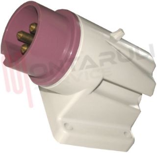 Immagine di SPINA FISSA PARETE CEE 90° 3P 16A 24V IP44