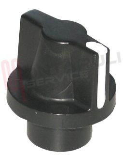 Immagine di MANOPOLA TERMOSTATO FRIGO NERA D.6MM.