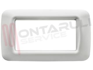 Immagine di PLACCA 4 POSTI BIANCO SERIE TOP SYSTEM