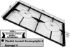 Immagine di GRIGLIA 2 FUOCHI 450X275MM. NERA REX NAONIS